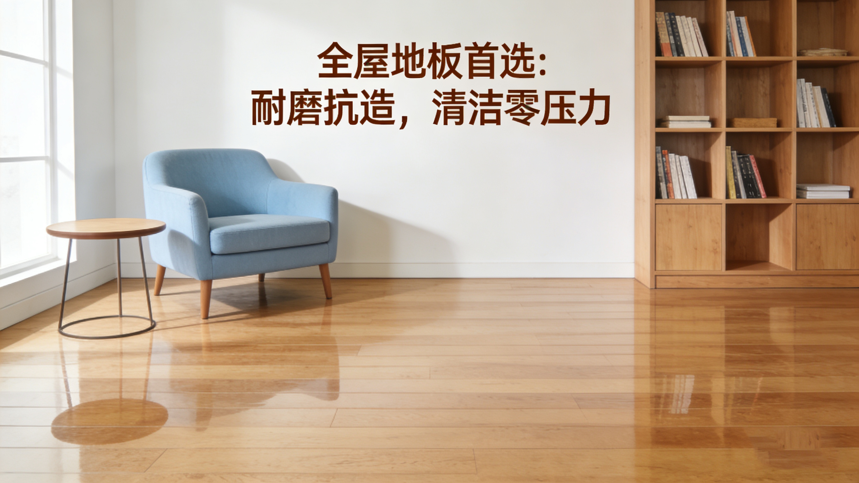 全屋地板首选：耐磨抗造，清洁零压力